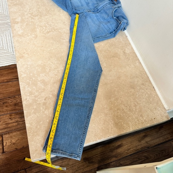 Madewell 10 Inch High Rise Roadtripper Skinny Slit Hem Womens Size 29 Blue - Picture 12 of 16